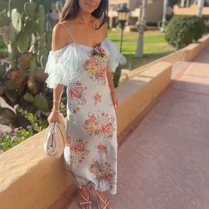 Rodarte. Silk floral dress